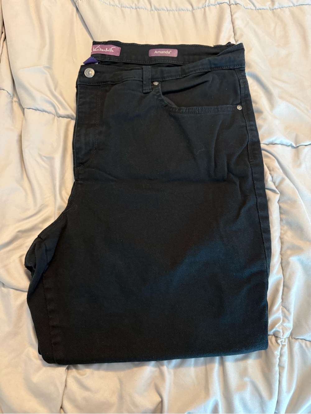 Gloria Vanderbilt Slim Straight Men's Jeans in Black